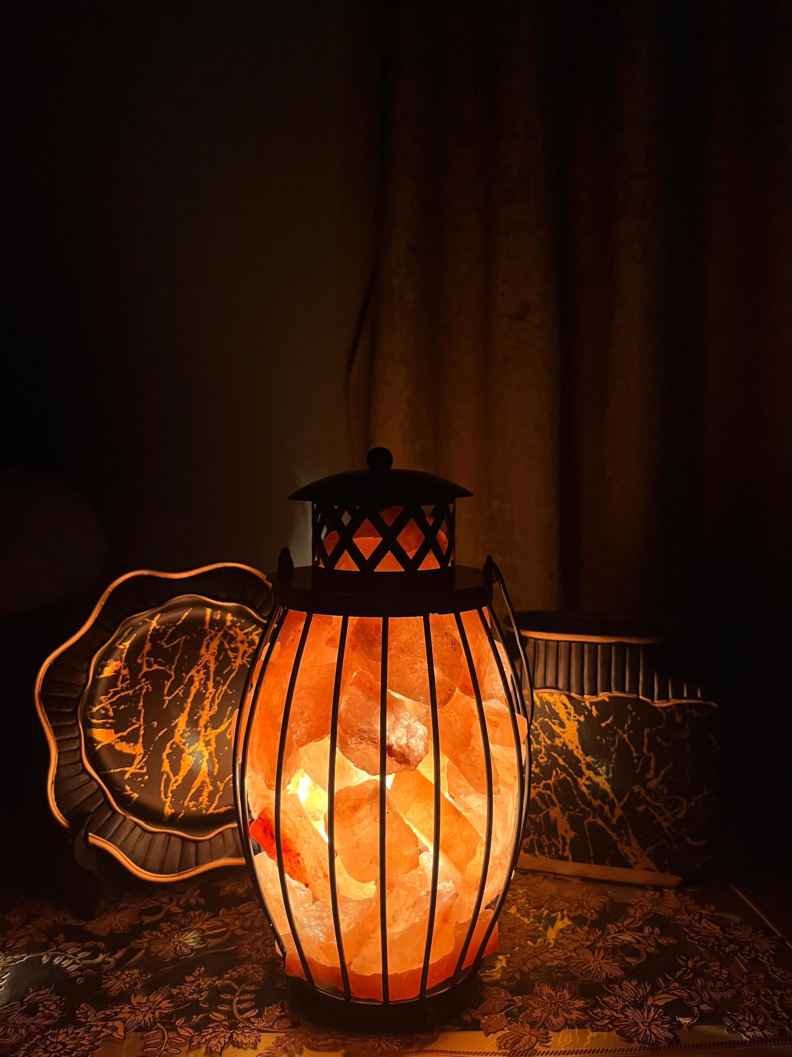 Lantern Style Salt Lamp