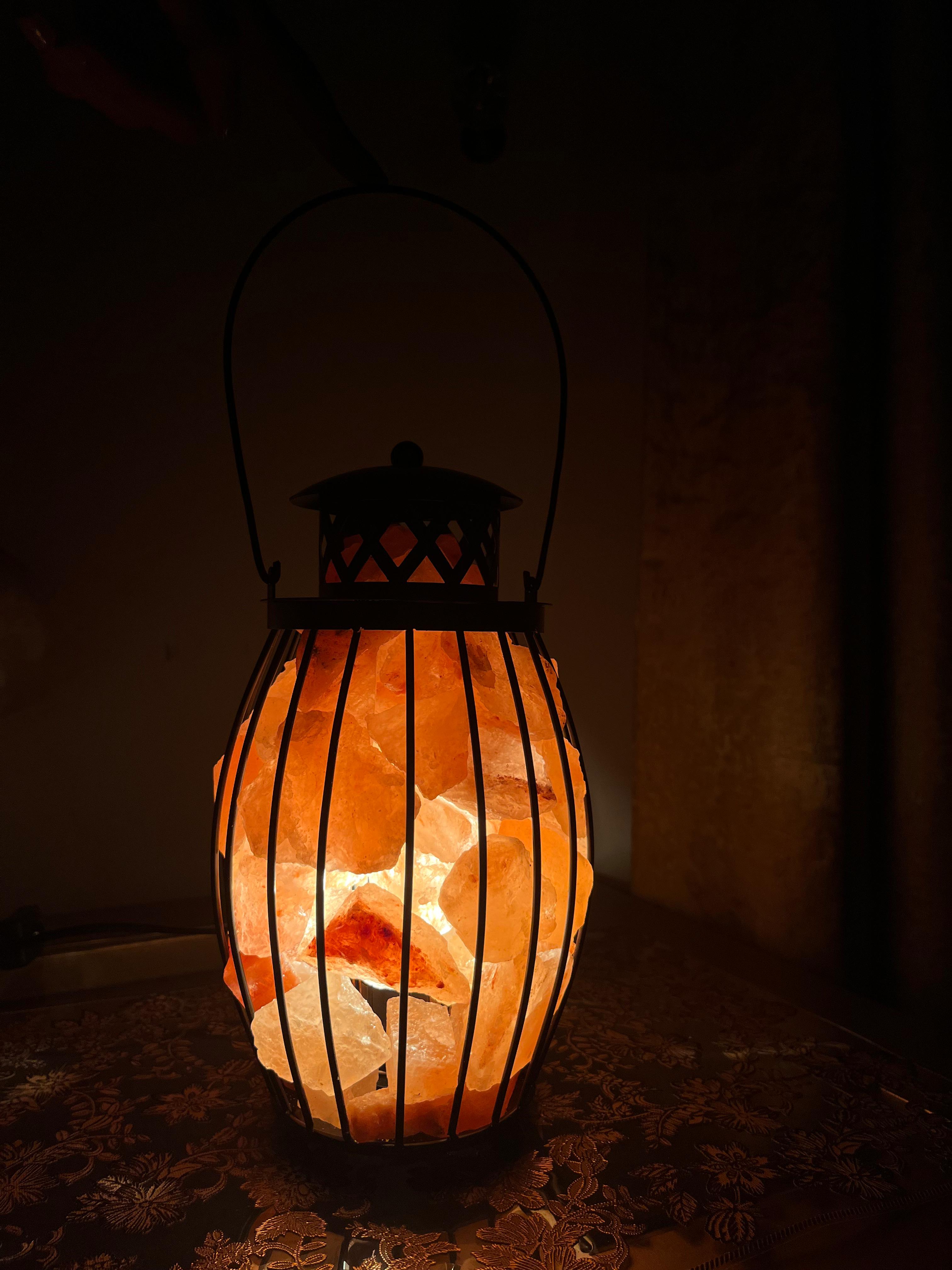 Lantern Style Salt Lamp